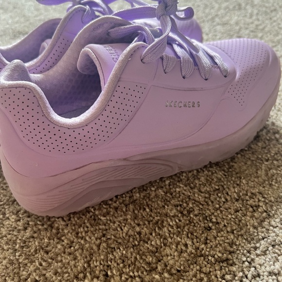 Skechers Light Purple Athletic Shoes - Picture 5 of 6